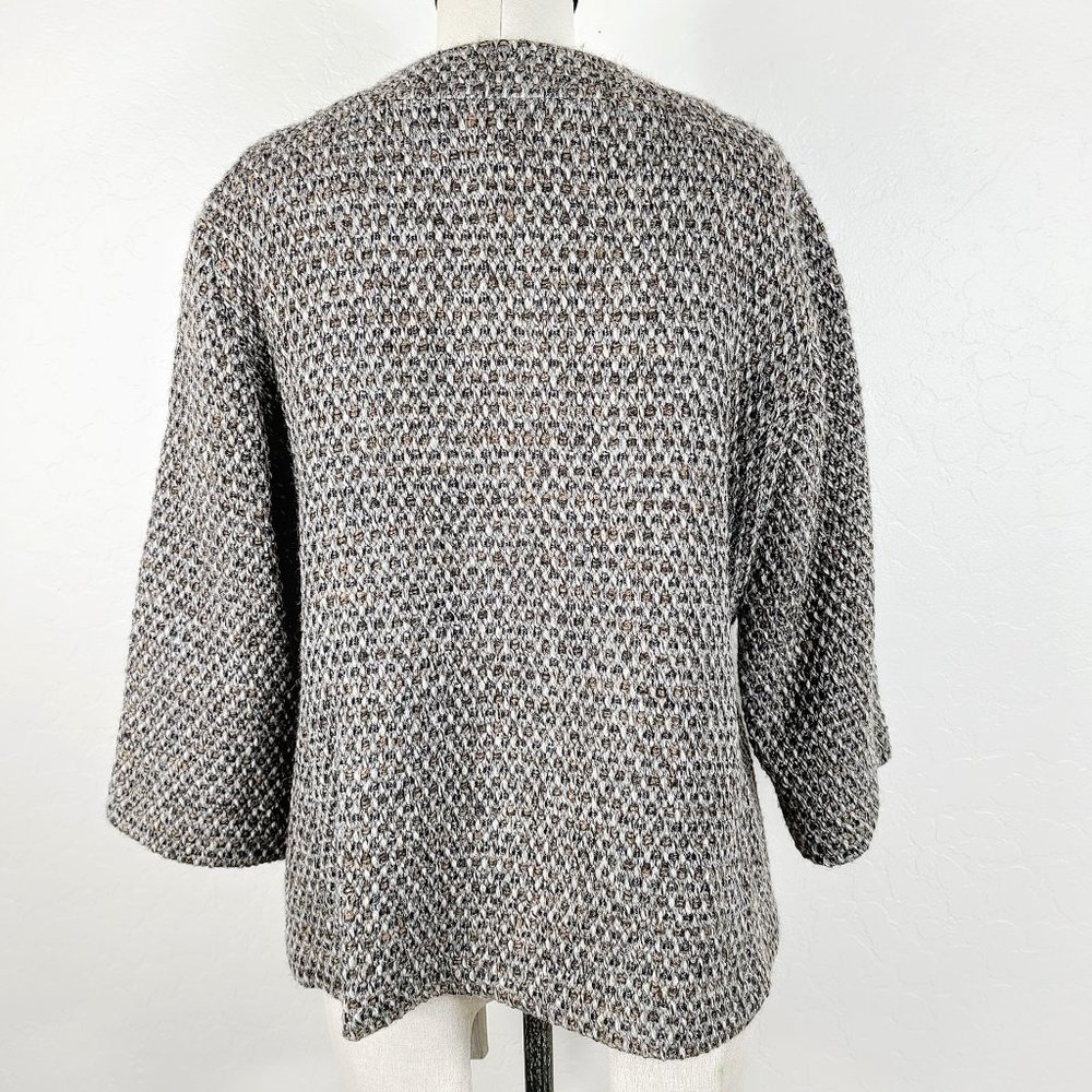 Eileen Fisher Wool Blend Woven Blazer Jacket - Picture 3 of 6